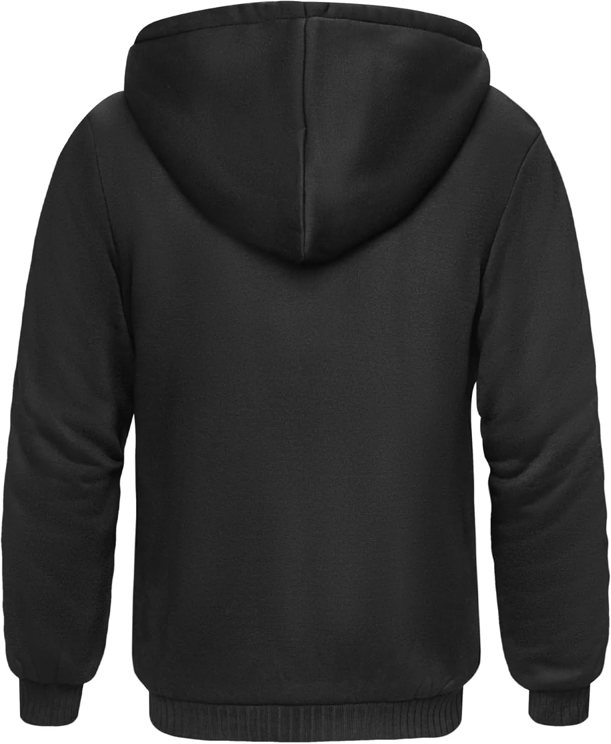 SCODI Hoodies for Men Heavyweight Fleece Sweatshirt - Full Zip Up Thick Sherpa Lined Hooded Sweatshirts