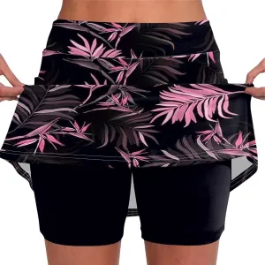 Skirts for Women Lightweight Joggers Athletic Workout Skorts Printed Sports Pants Tummy Control Athletic Shorts
