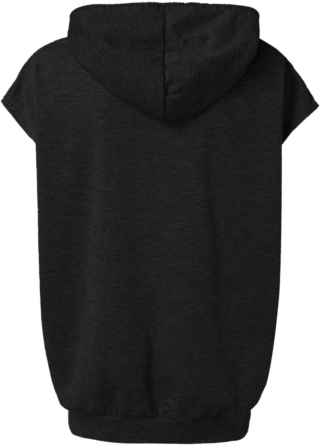 Sleeveless Hoodies for Women Plus Size Heart Print Hooded Sweatshirt Vest Loose Fit Summer Workout Athletic Tank Tops