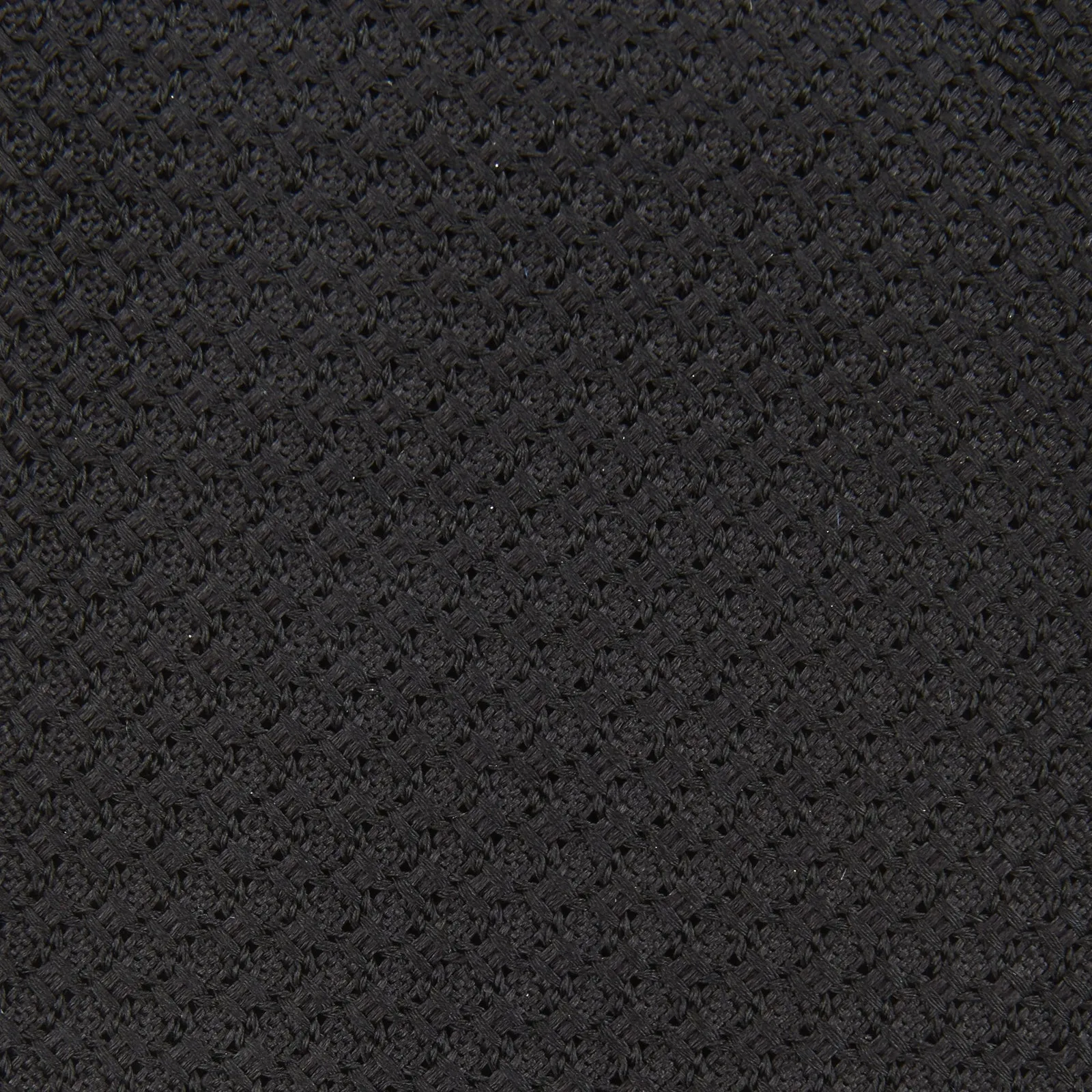 Slim Black Grenadine Silk Tie