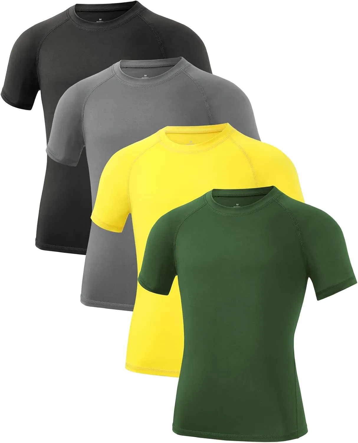 Star Vibe Boys Compression Shirt Short Sleeve Quick Dry Athletic Shirts Kids Sports Base Layer Performance Summer Tops