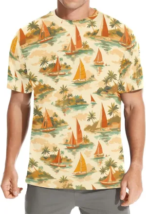 Summer T-Shirts for Men Crew Neck Short Sleeve Casual Soft Tee Shirt for Sports Basketball Athletic Size S-3XL
