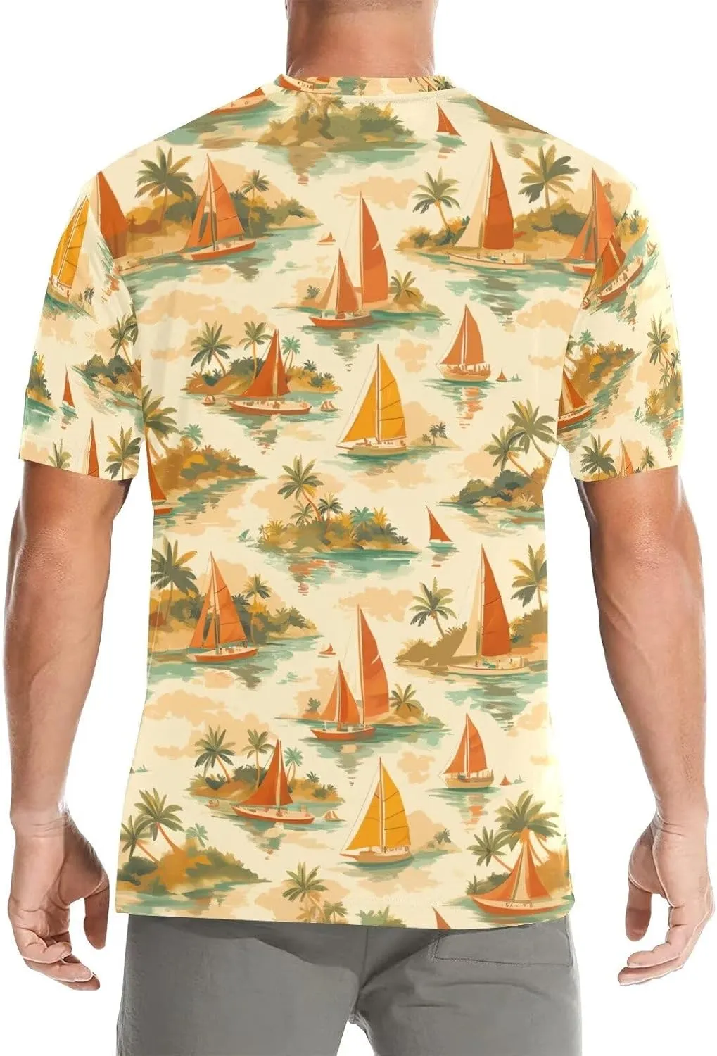 Summer T-Shirts for Men Crew Neck Short Sleeve Casual Soft Tee Shirt for Sports Basketball Athletic Size S-3XL