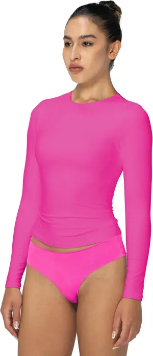 Sunzel Long Sleeve T Shirts for Women with Crew Neck, Double Lined Tops Slim Fit Basic Tee, Casual Undershirt Outfits
