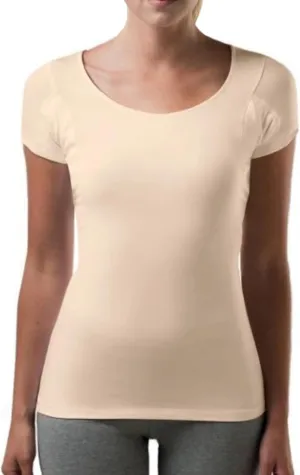 T THOMPSON TEE Women's Sweatproof Undershirt | Scoop Neck | Slim Fit | with Sweat Pads