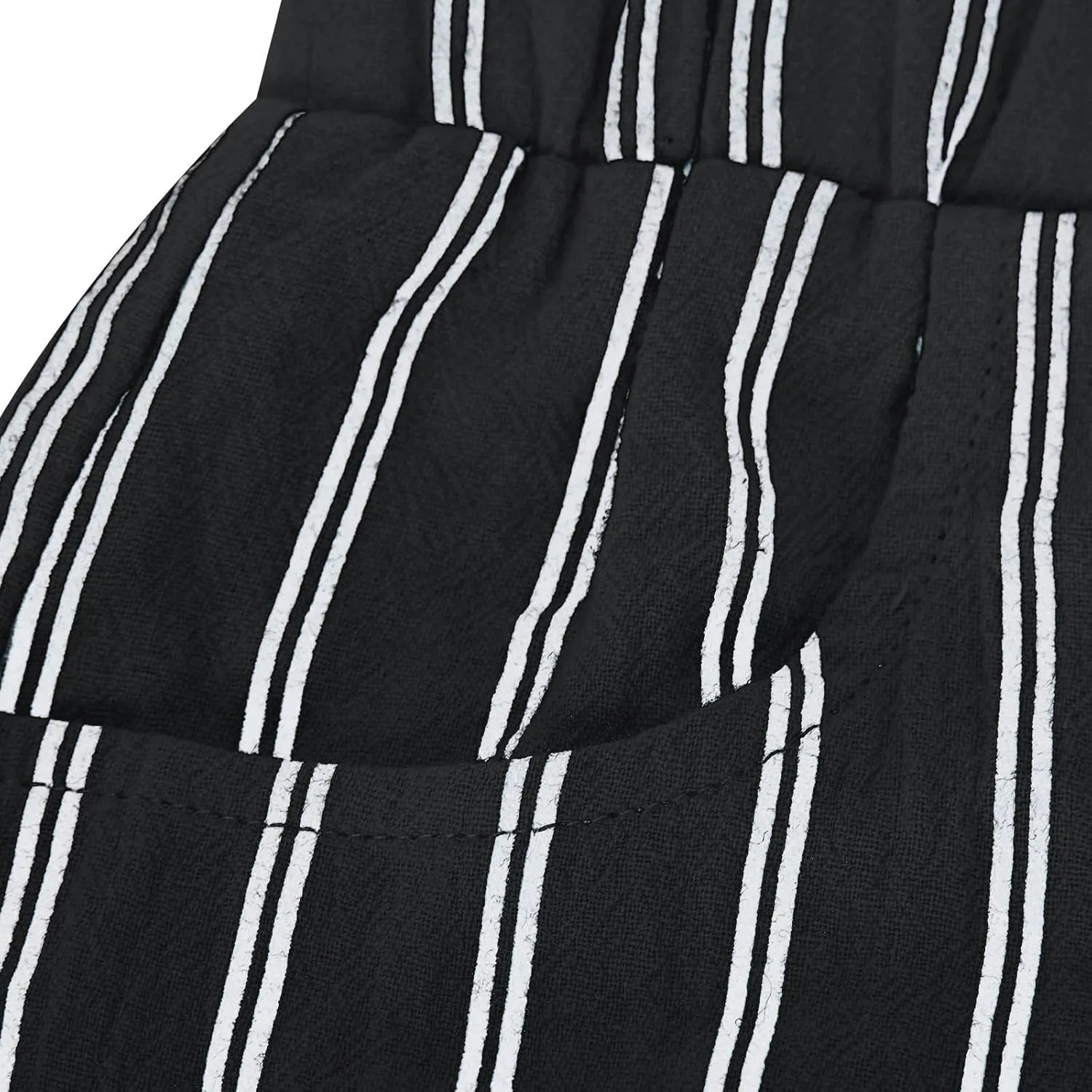 TARIENDY Capri Pants for Women Dressy Casual Summer Capris Comfy Fit Striped Cropped Trousers Vacation Outfits with Pockets