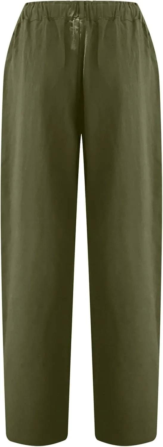 TARIENDY Trouser Yoga Pants for Women Loose Fitting Lounge Trousers High Waisted Athletic Pants Summer Stretch Sweatpants