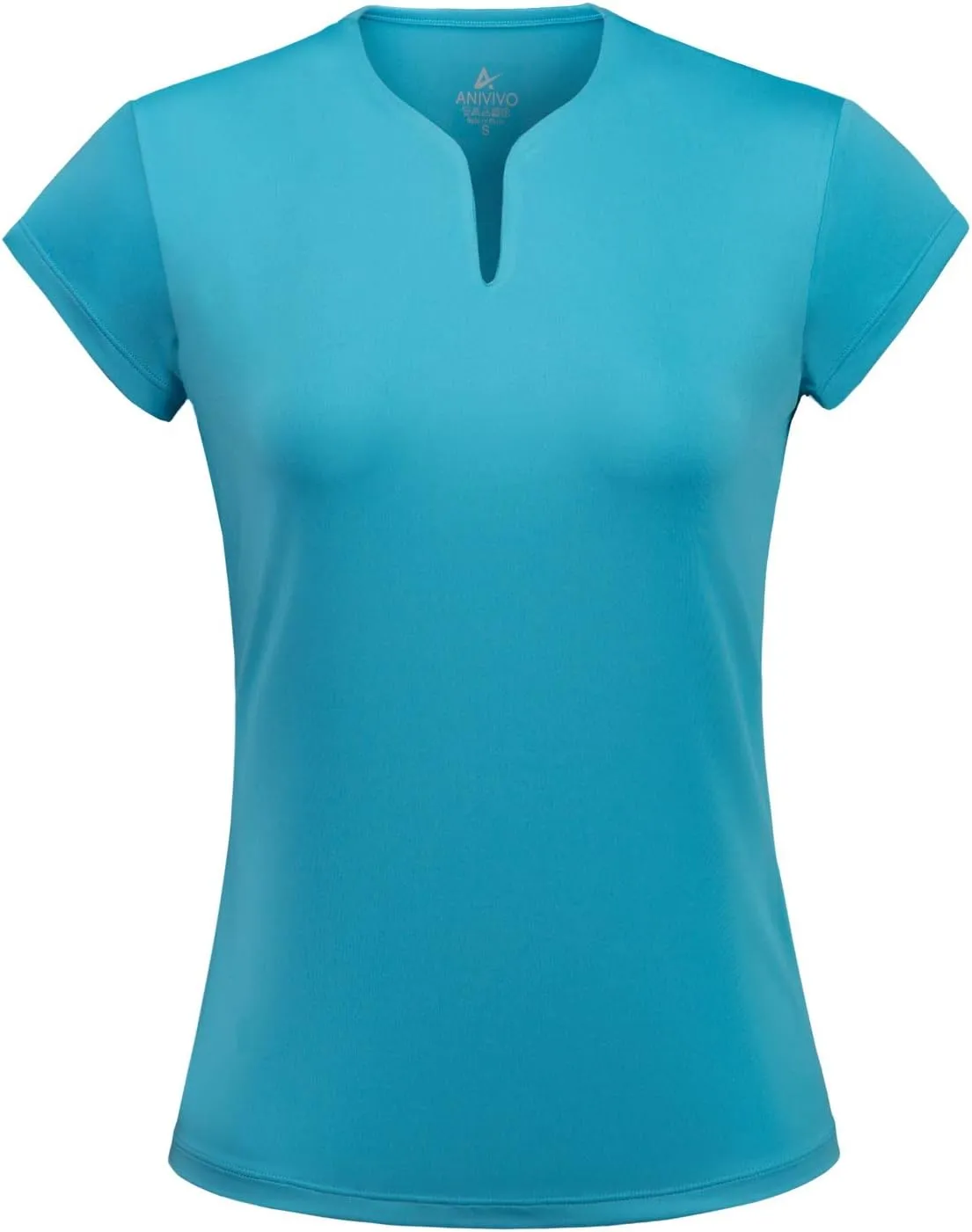 Tennis Shirts for Women Short Sleeves, Solid Golf T Shirts V-Neck Running Pickleball clothes for women