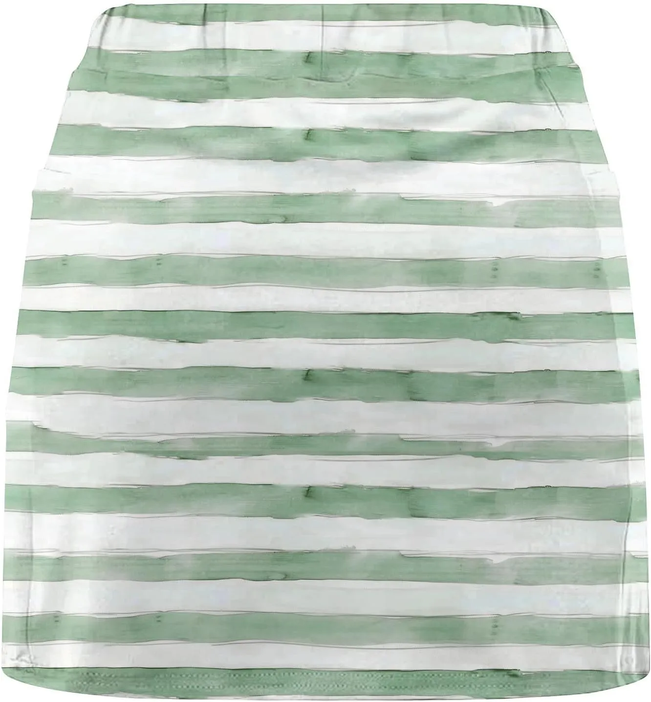 Tennis Skirts for Women with Shorts Fashion Striped Casual A-Line Skorts Tummy Control Lightweight Sports Pants Skirt