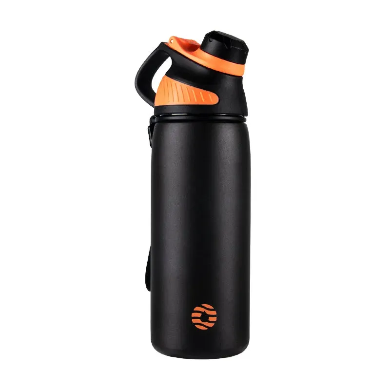 Thermos Insulated Sports Bottle with Double Wall Vacuum Flask in Pink, Black, Navy Blue and Turquoise