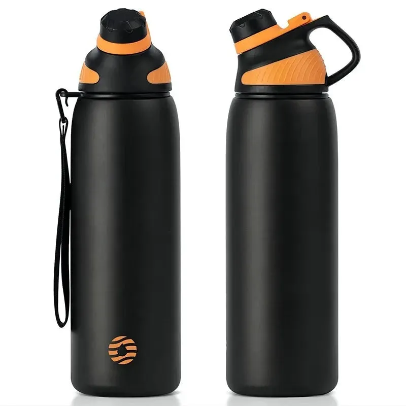 Thermos Insulated Sports Bottle with Double Wall Vacuum Flask in Pink, Black, Navy Blue and Turquoise