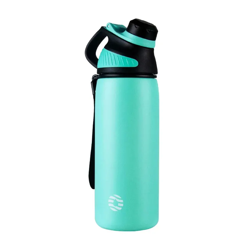 Thermos Insulated Sports Bottle with Double Wall Vacuum Flask in Pink, Black, Navy Blue and Turquoise