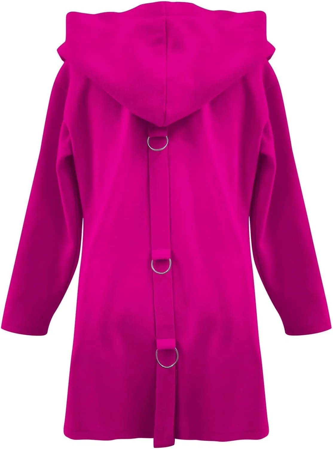 Trench Coat for Women 2024 Fashion Loose Single Breasted Hooded Jackets Casual Winter Outdoor Warm Outwear Plus Size