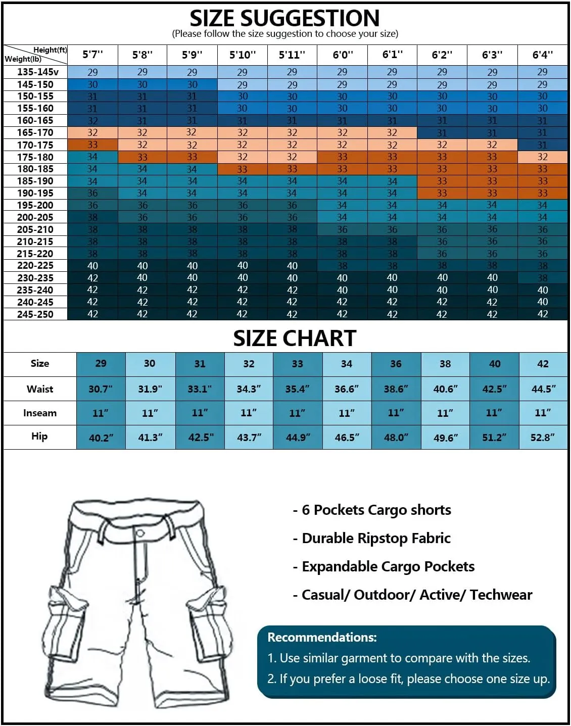 TRGPSG Men's Camo Multi-Pocket Relaxed Fit Casual Shorts,Outdoor Camouflage Twill Cargo Shorts 11" Inseam(No Belt)