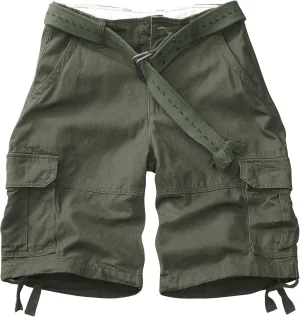 TRGPSG Men's Camo Multi-Pocket Relaxed Fit Casual Shorts,Outdoor Camouflage Twill Cargo Shorts 11" Inseam(No Belt)