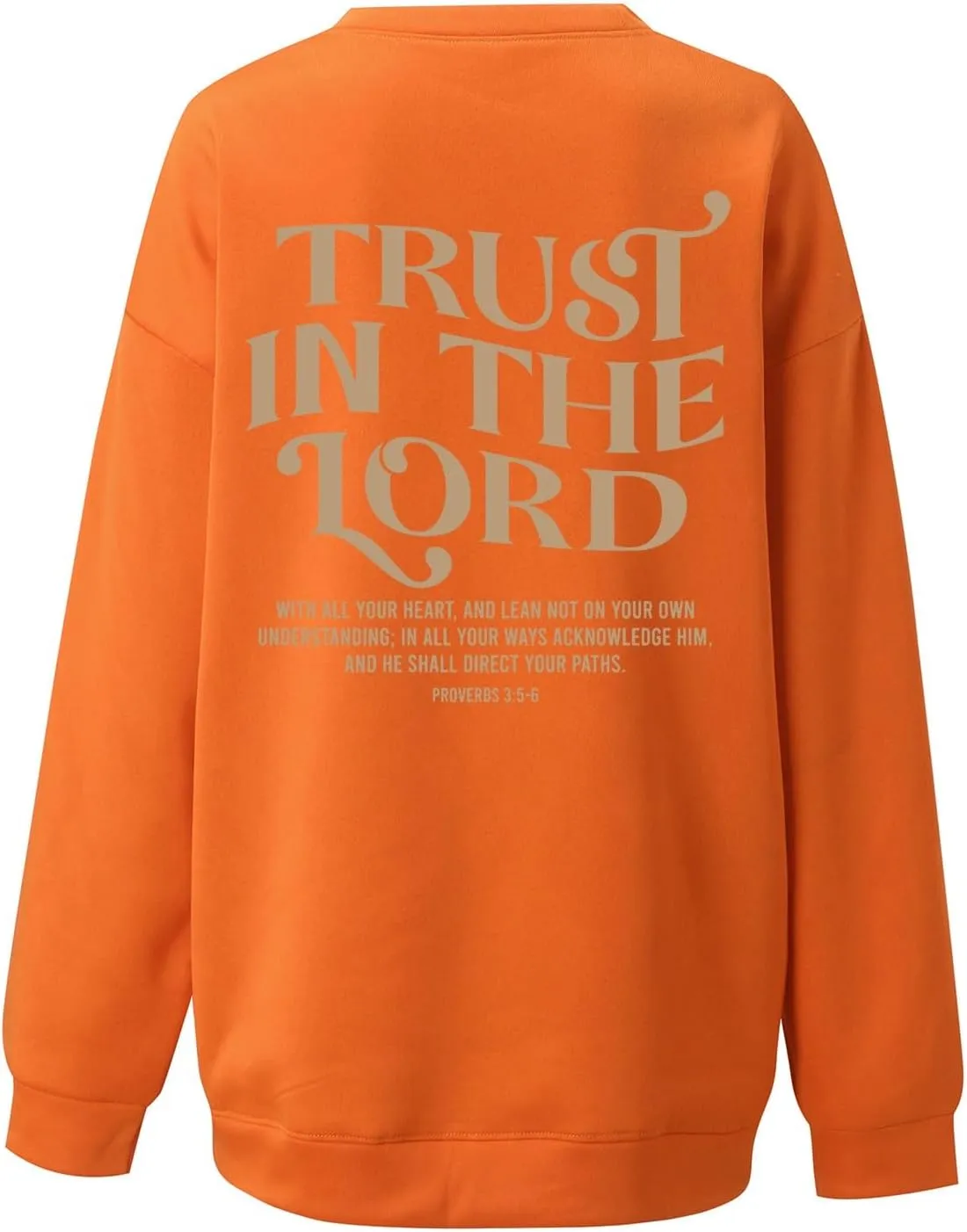 Trust in the Lord Christian Bible Verse Hoodies Jesus Saves Faith Sweatshirt Pullover Tops Harajuku Streetwear