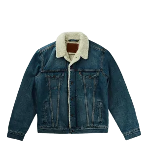 Type 3 Sherpa Trucker Fable Sh Med Indigo - Worn In