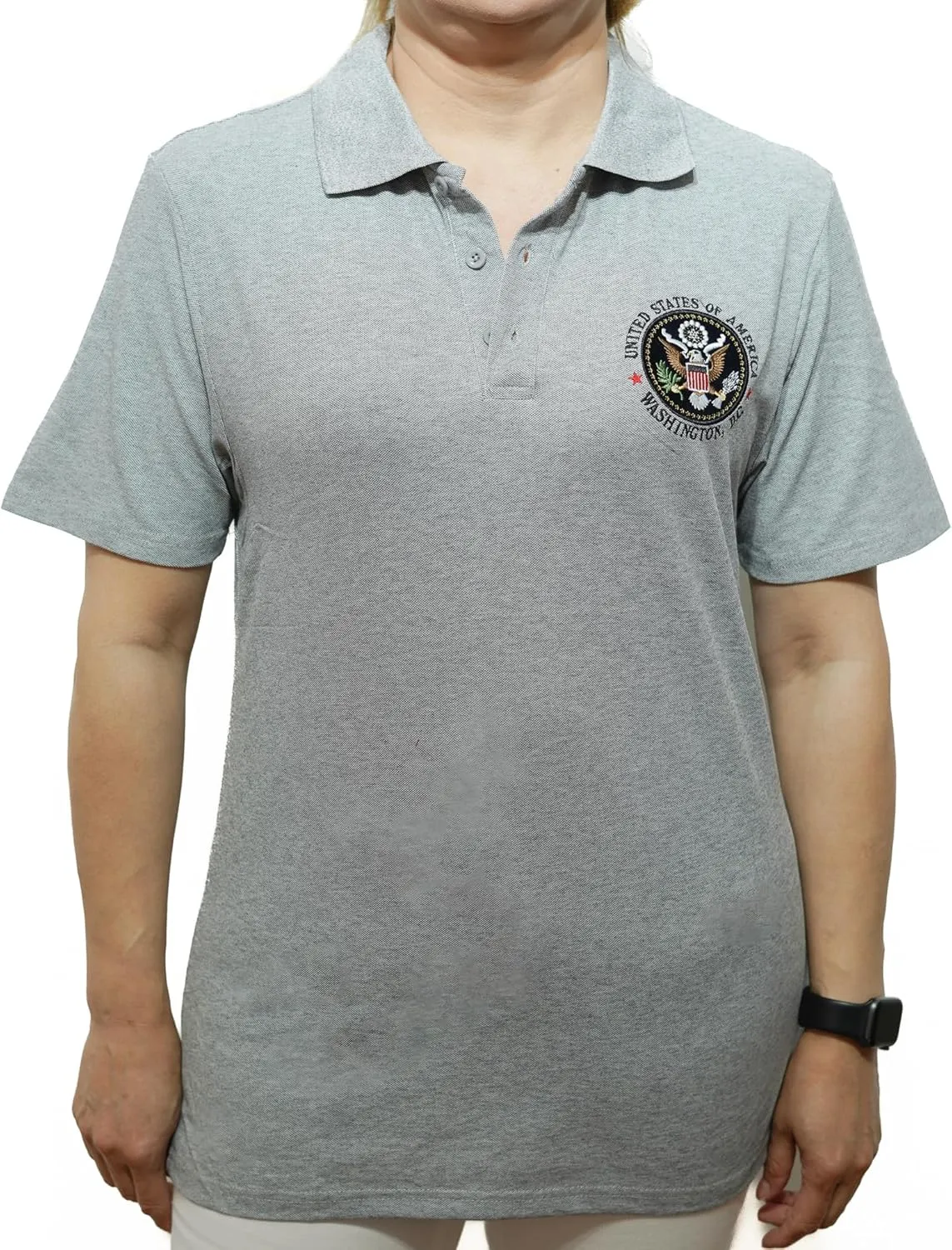 United States Presidental Seal Short Sleeve Polo Shirt