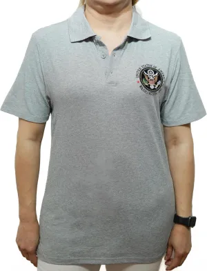 United States Presidental Seal Short Sleeve Polo Shirt