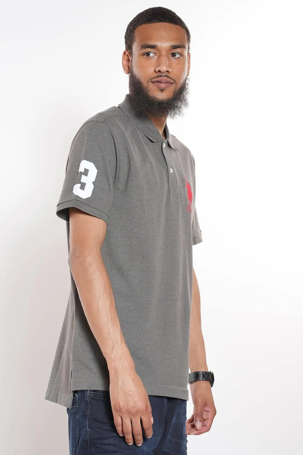 U.S. Polo Assn. Men's Solid Pique Polo Shirt