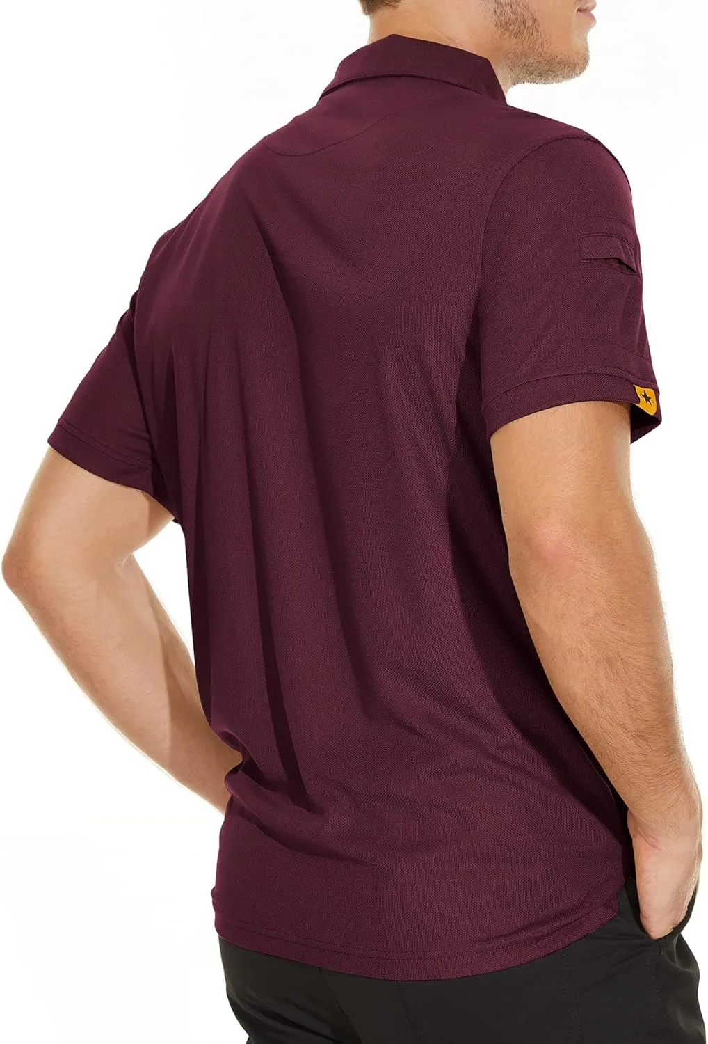 V VALANCH 3 Pack Polo Shirts for Men Short Sleeve Golf Tennis Work Summer Moisture Wicking Shirts