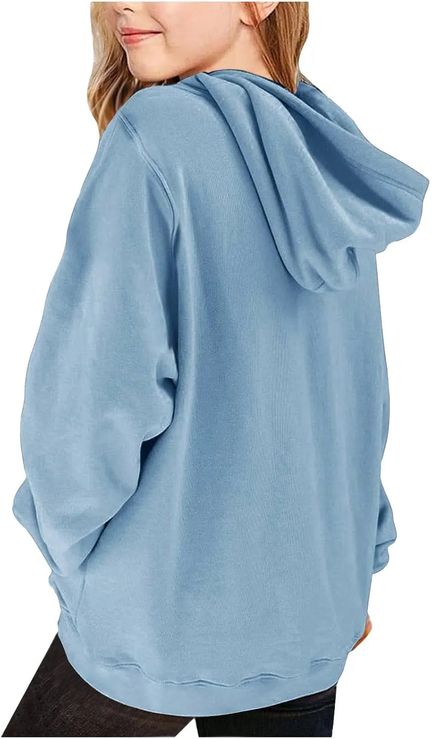 valentines Outfit Girl Oversized Long Sleeve Heart Hoodie Cute Teen Girls Valentine Shirt Preppy Clothes
