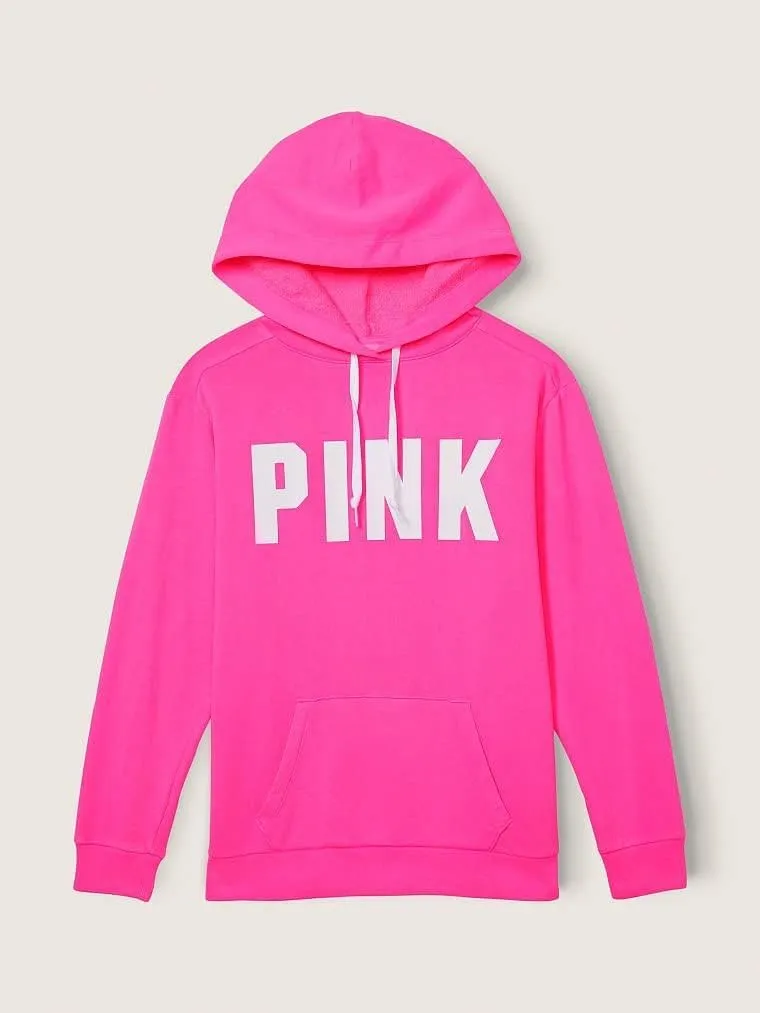 Victoria's Secret Women's PINK Logo Campus Hoodie Sweatshirt (XS-XXL)
