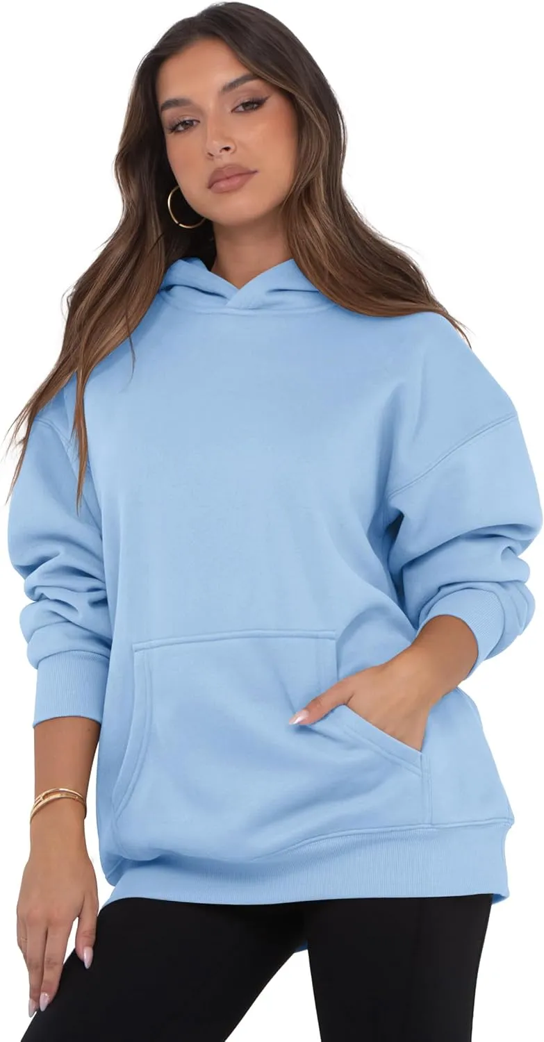 VIUTIL Womens Oversized Hoodies Fleece Loose Hooded Sweatshirt Fall Winter Outfits 2025 Trendy Clothes