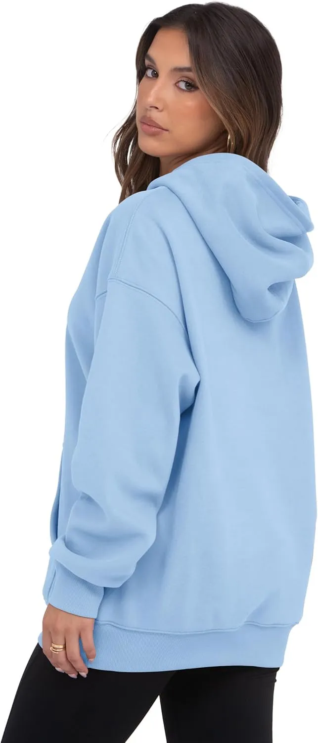 VIUTIL Womens Oversized Hoodies Fleece Loose Hooded Sweatshirt Fall Winter Outfits 2025 Trendy Clothes
