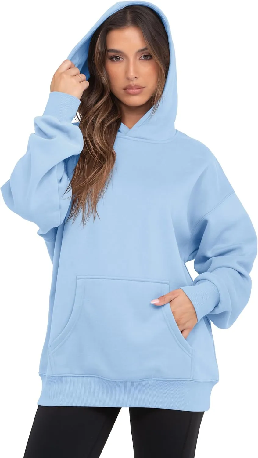 VIUTIL Womens Oversized Hoodies Fleece Loose Hooded Sweatshirt Fall Winter Outfits 2025 Trendy Clothes
