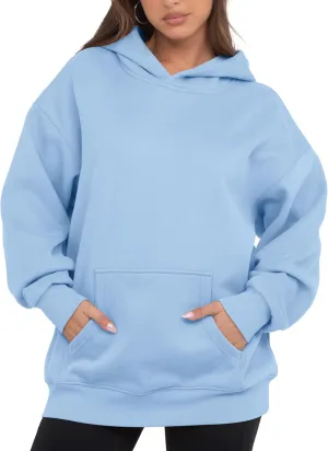 VIUTIL Womens Oversized Hoodies Fleece Loose Hooded Sweatshirt Fall Winter Outfits 2025 Trendy Clothes