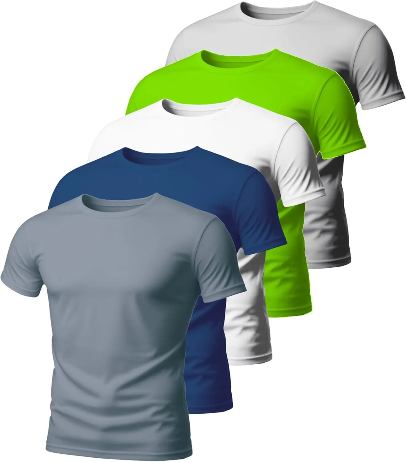 Vizari Mens Athletic T-Shirt | Quick-Dry, Moisture-Wicking Sports Tee | Shirts for Workouts, Outdoor Activities & Casual Wear
