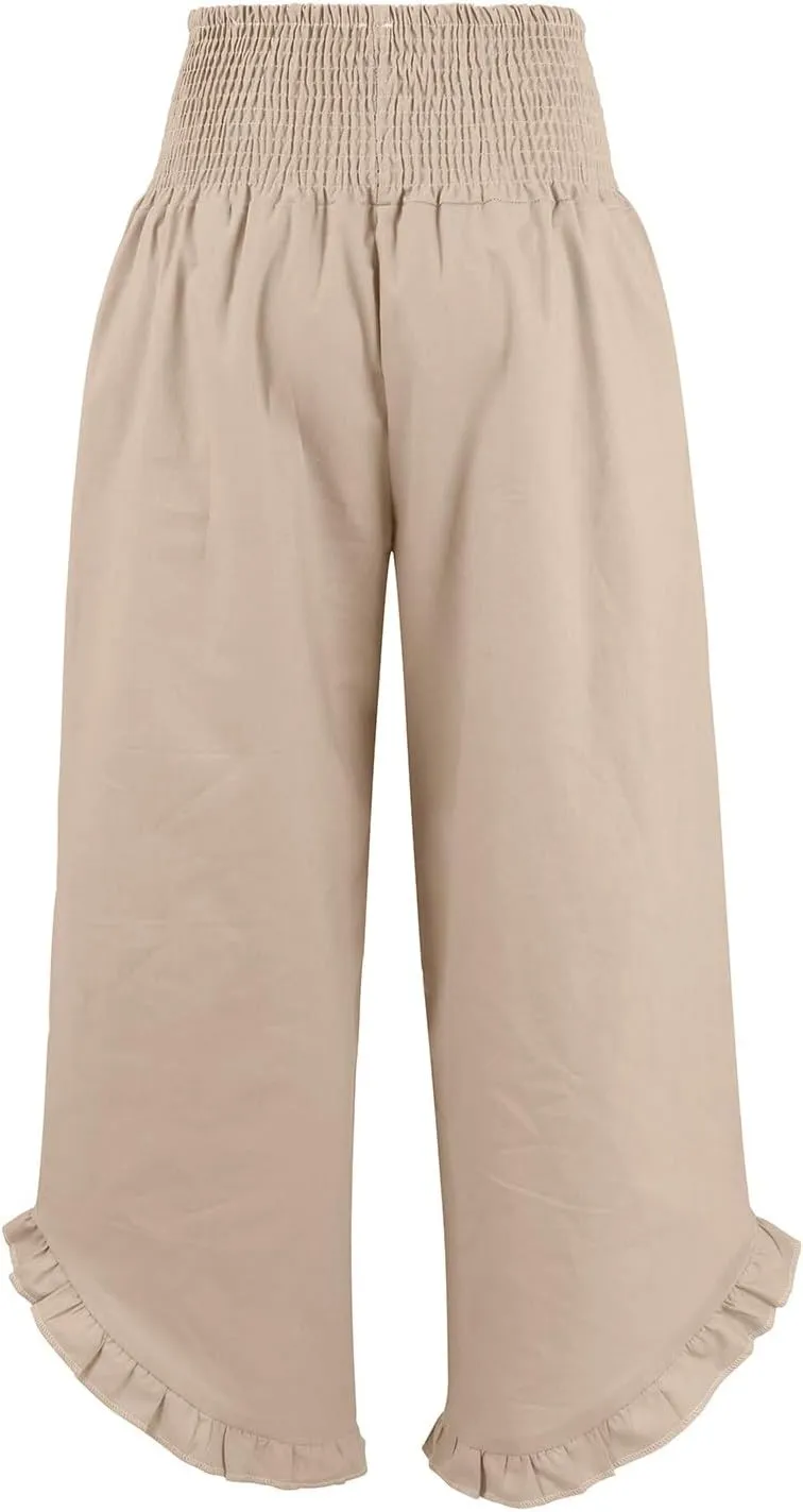 Wide Leg Pants for Women, Wide Leg High Waist Pants Summer Straight