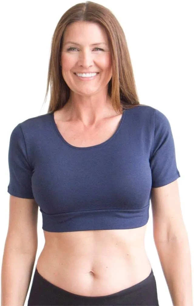 Women Tank Top Boyfriend Tee HALFTEE Half Sleeve Layering Crop Undershirt for Women & Teens XS-3X