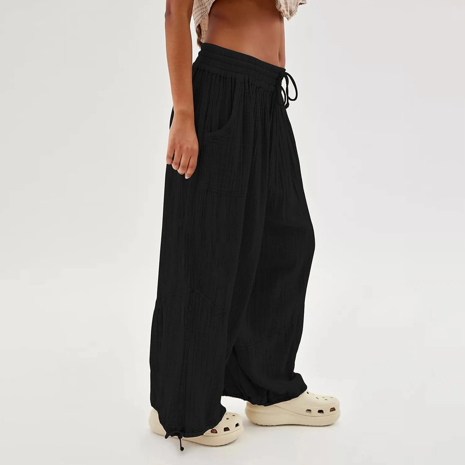 Women Wide Leg Pants for Women High Wasited Baggy Palazzo Pants Palazzo Pants Summer Casual Loose Lounge Pant
