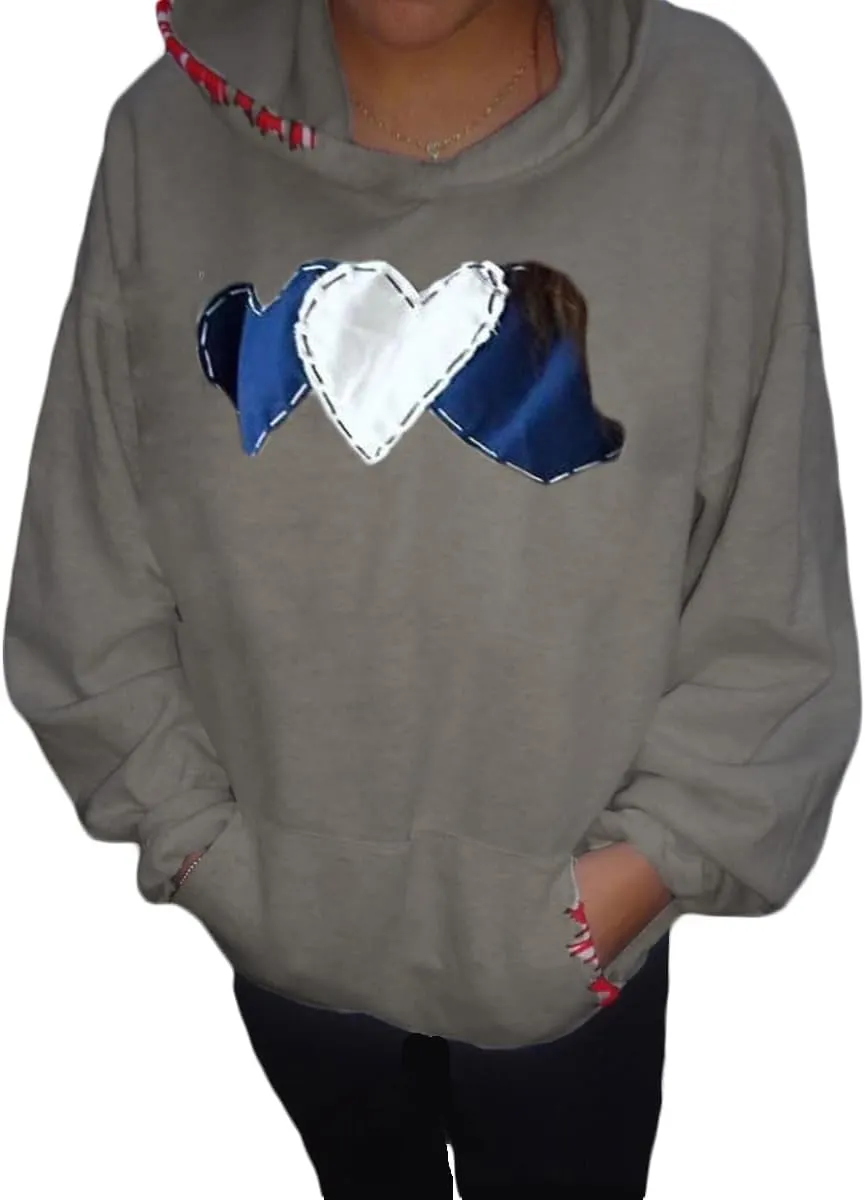 Women Y2K Vintage Graphic Hoodies Sweatshirt 00s Aesthetic Loose Oversized Casual Long Sleeve Pullover Top Jacket