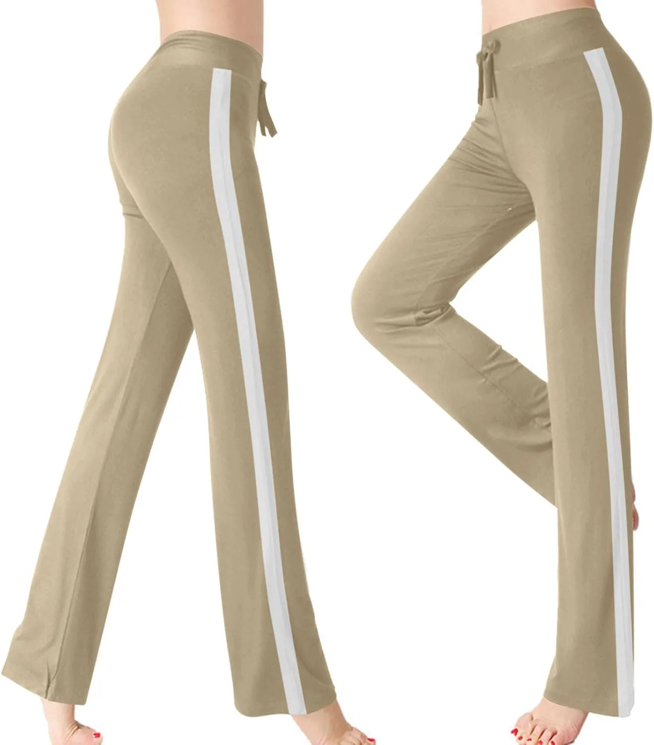 Women Yoga Pants Long Modal Comfy Drawstring Trousers Loose Straight Leg Yoga Running Athletic Lounge Pants