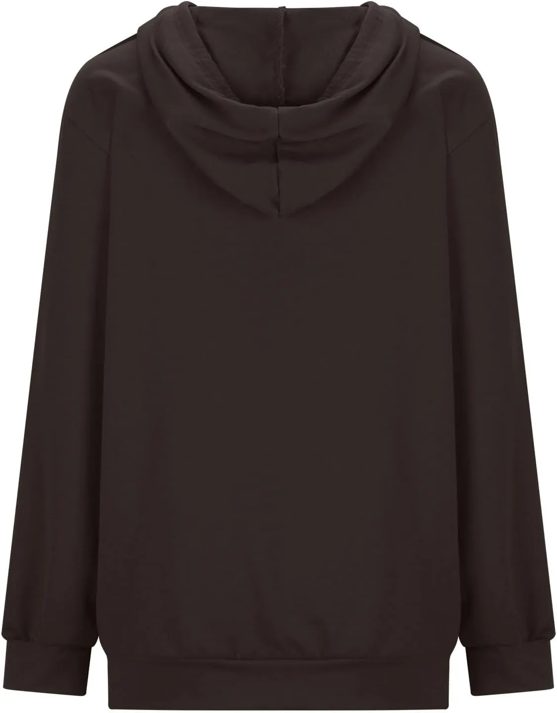 Women Zip Up Hoodies Long Sleeve Hooded Pullover Drawstraing Loose Trendy Sweatshirts with Pocket