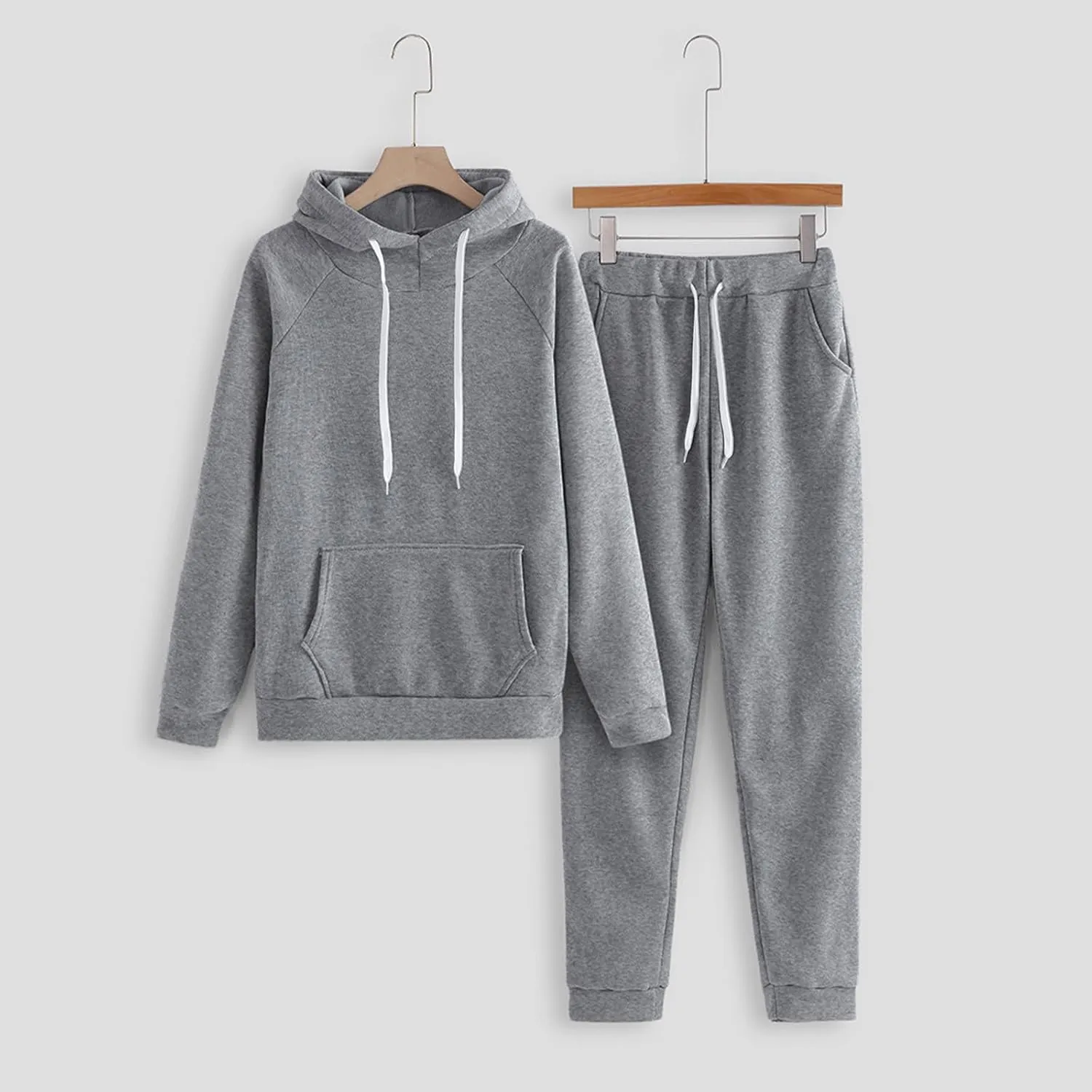 Women's 2 Piece Lounge Sets Long Sleeve Crewneck Althteic Casual Hoodie Sweatshirt Long Pants Outfits