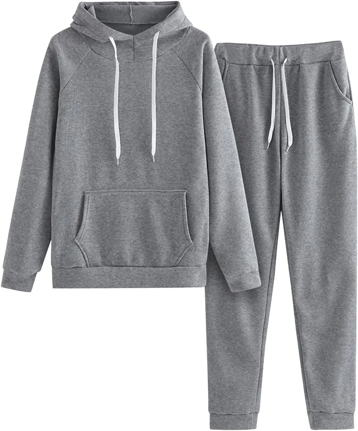 Women's 2 Piece Lounge Sets Long Sleeve Crewneck Althteic Casual Hoodie Sweatshirt Long Pants Outfits