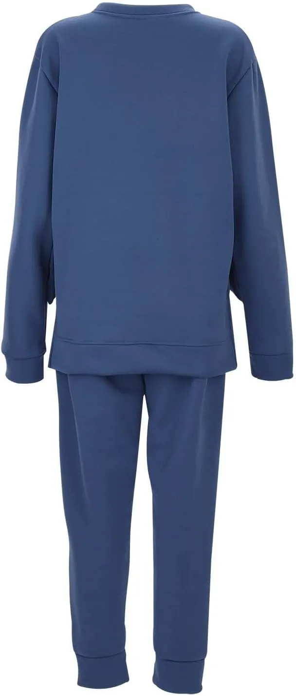 Women's 2 Piece Outfits Lounge Set Long Sleeve V Neck Drawstring Tracksuit Pullover Sweatshirt Jogger