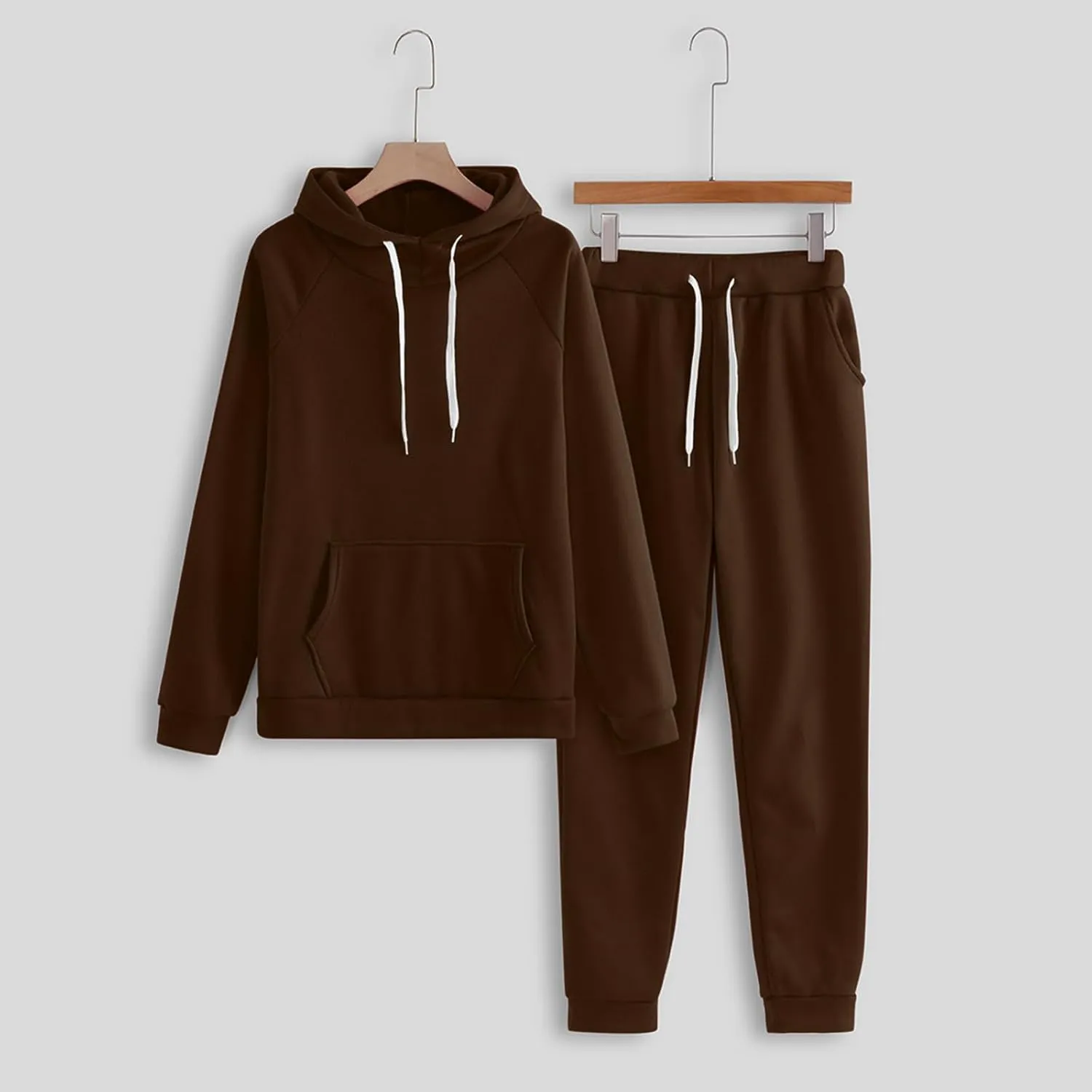 Women's 2 Piece Tracksuit Long Sleeve Crewneck Elastic Waist Sweatpants Top and Wide Leg Pants
