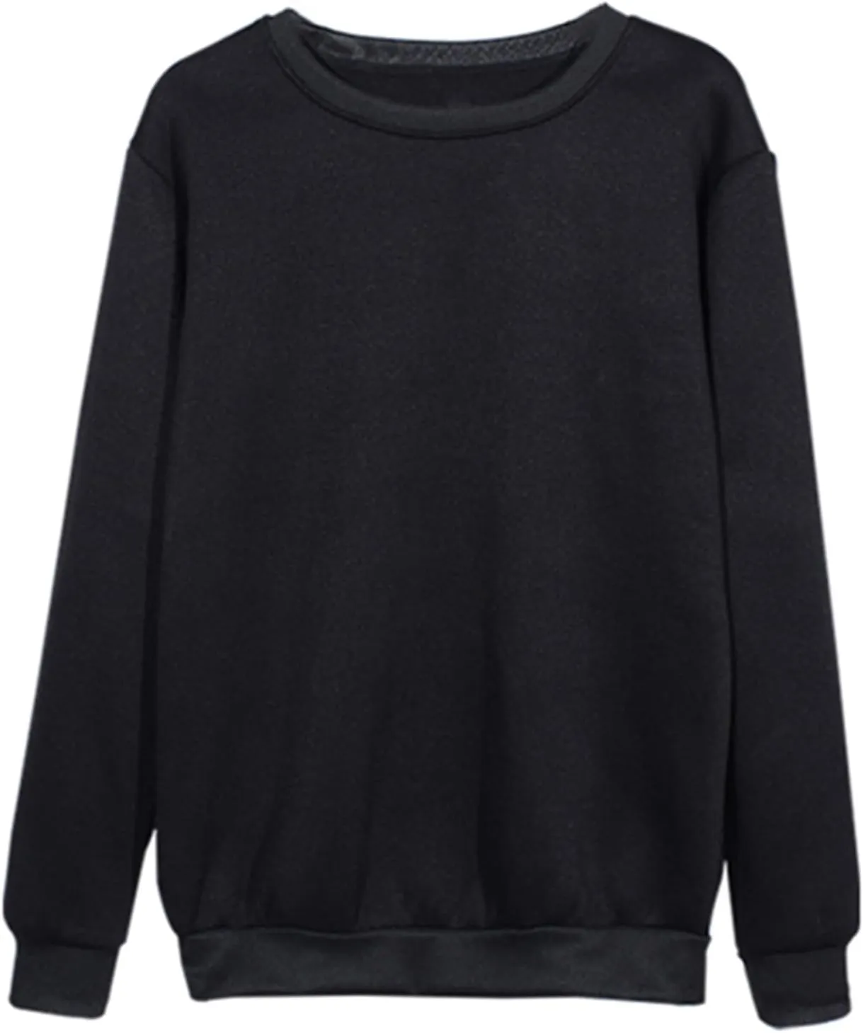 Womens Long Sleeve Crewneck Sweatshirt Fall Fashion 2024 Dressy Casual Loose Comfy Pullover Tops Regular Fit