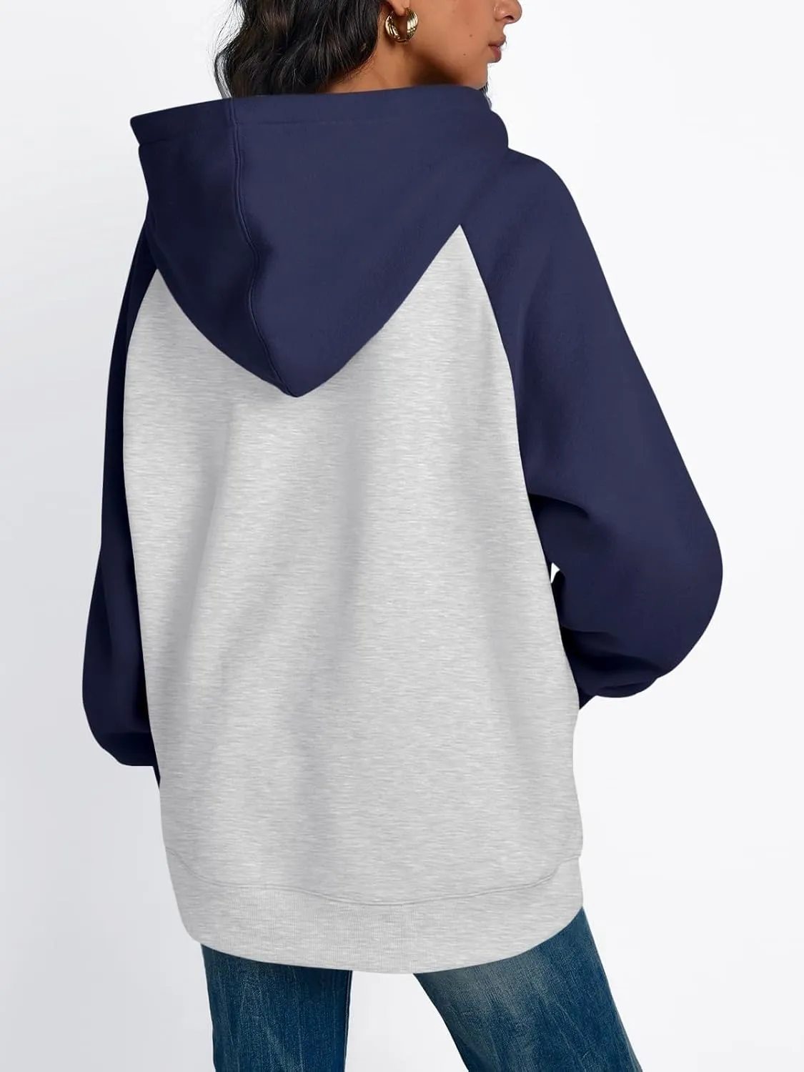 Womens Oversized Hoodies Fleece Casual Sweatshirts Basic Long Sleeve Sweaters Pullover 2024 Fall Winter Outfits