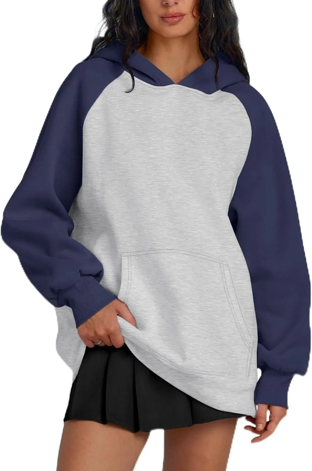 Womens Oversized Hoodies Fleece Casual Sweatshirts Basic Long Sleeve Sweaters Pullover 2024 Fall Winter Outfits