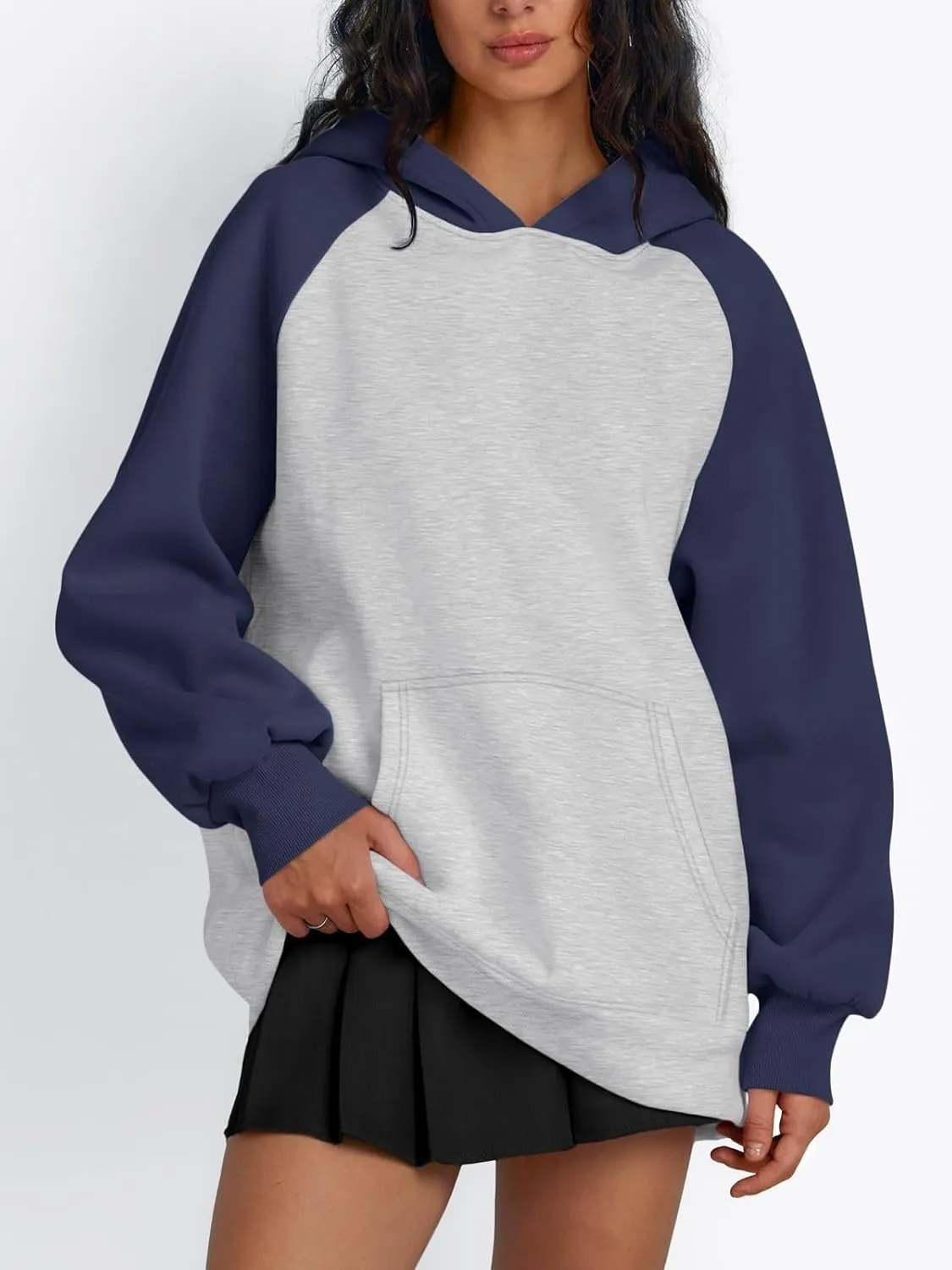 Womens Oversized Hoodies Fleece Casual Sweatshirts Basic Long Sleeve Sweaters Pullover 2024 Fall Winter Outfits