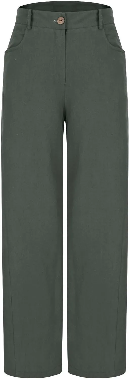 Womens Palazzo Long Pants High Waist Wide Leg Stretchy Loose Fit Casual 2025 Lightweight Summer Trousers with Pockets