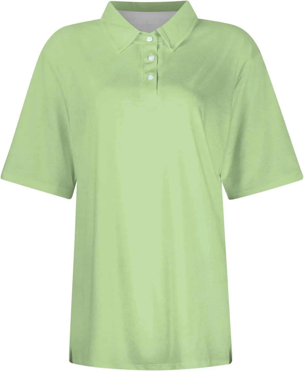 Womens Polo Shirts Trendy Short Sleeve Button Down Shirts Summer Tops for Women Lightweight Dressy Casual Blouses