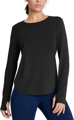 Women's Rash Guard Long Sleeve UV Sun Protection Shirts with Thin Hoodie UPF 50  Lightweight SPF Tops for Hiking