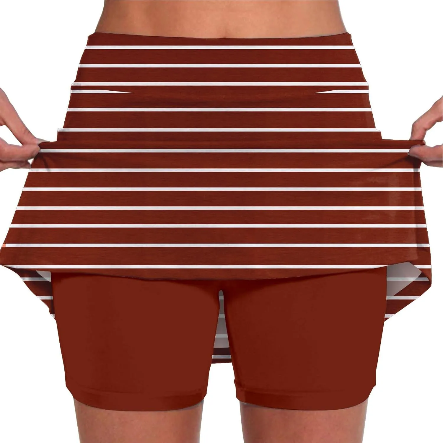 Womens Skorts with High Waist Pockets Tummy Control Plus Size Athletic Sports Pants Skirt Casual Pants for Women